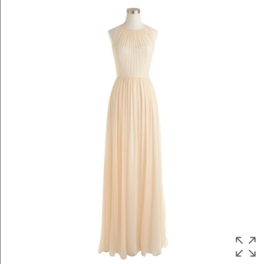 J.Crew Megan Silk Chiffon Dress Size 16 (bride or bridesmaid)